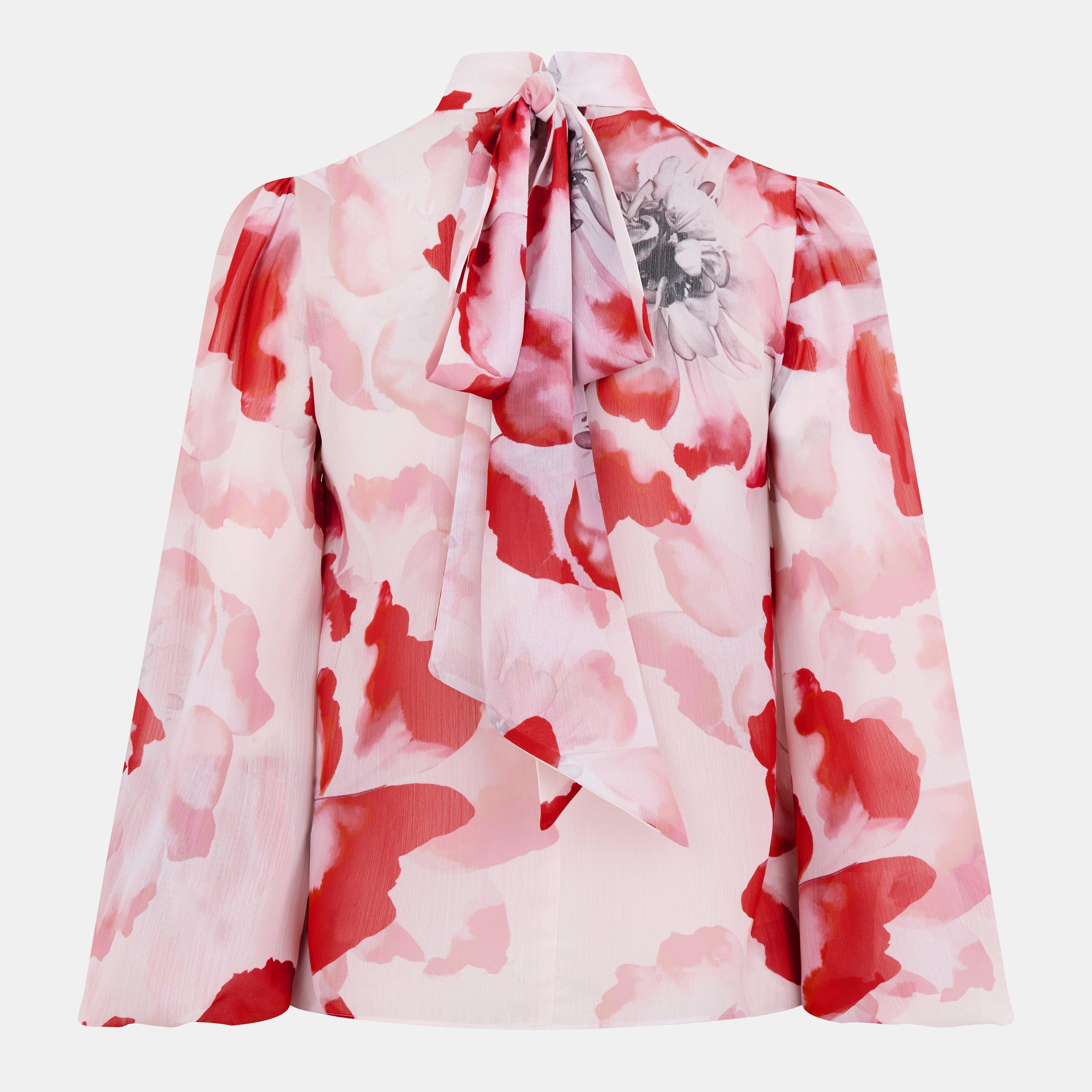 Ladon Tie Neck Blouse