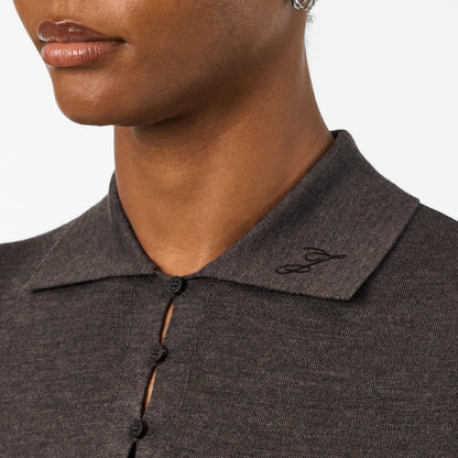 Jacquard Long Sleeve Blouse