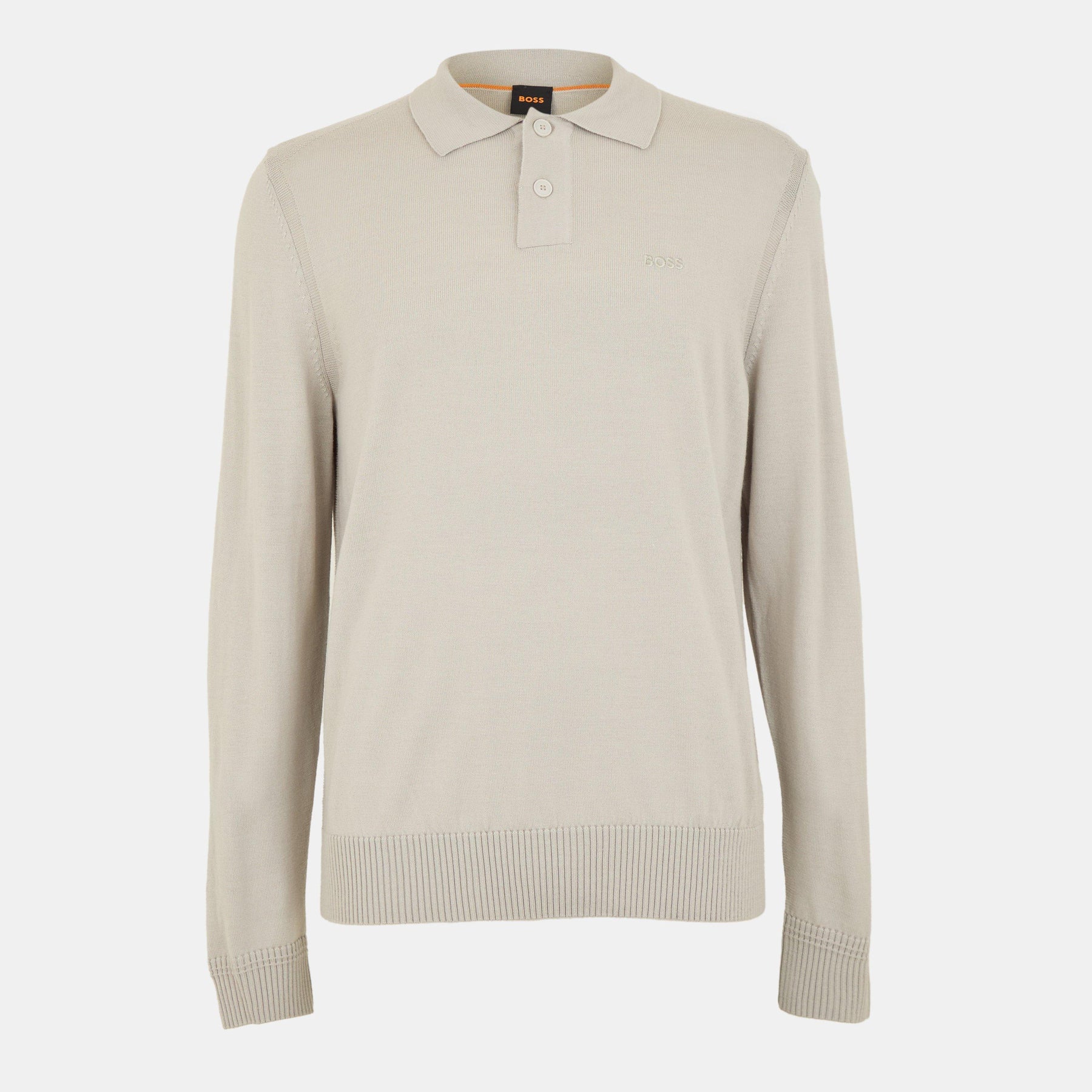 Men's Avac Knitted Long-Sleeve Polo