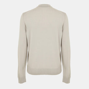 Men's Avac Knitted Long-Sleeve Polo