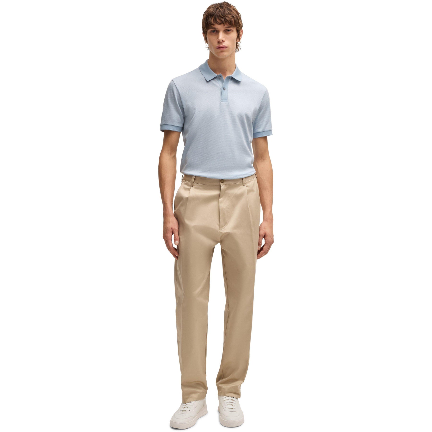 Men's H-Parlay Three-Tone Fabric Polo Shirt