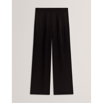 Elastic Back Straight Leg Trousers
