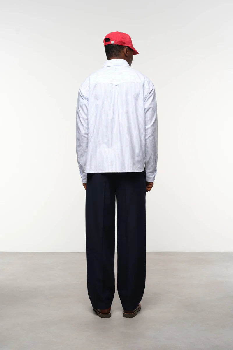 Everyday pleated trousers - navy