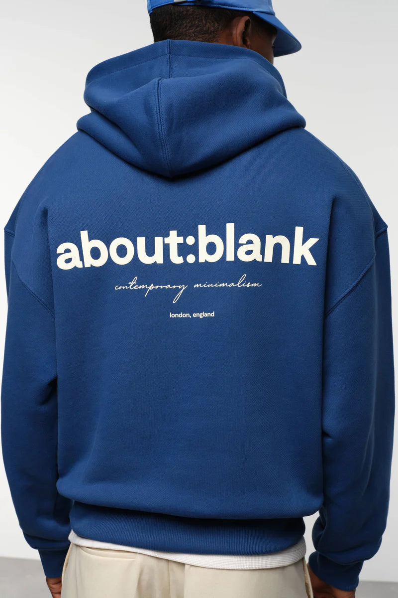 Box hoodie - estate blue