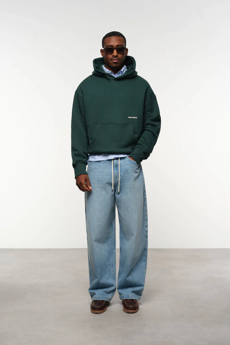 Box hoodie - epsom green