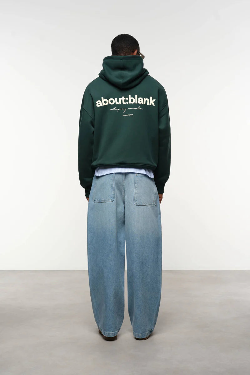 Box hoodie - epsom green