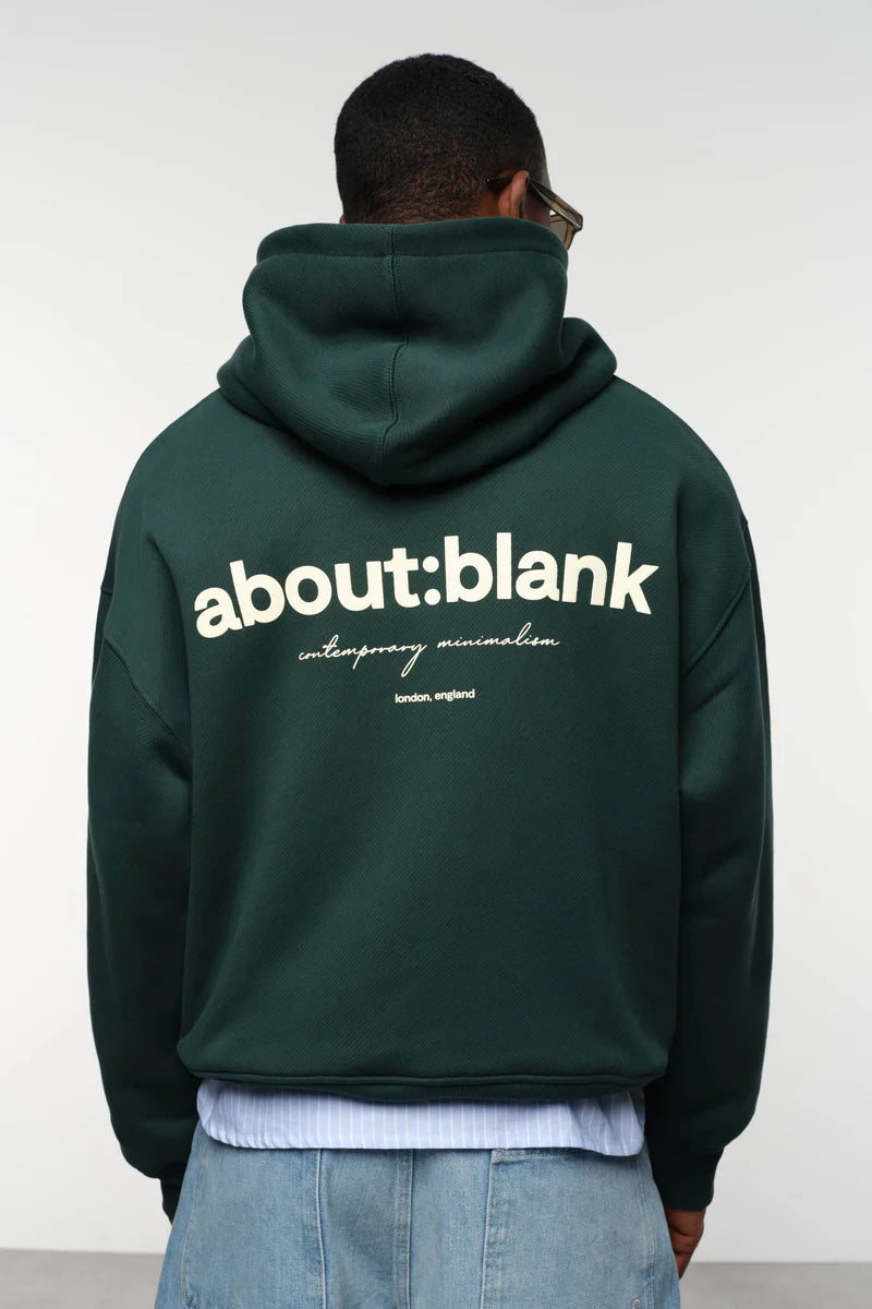 Box hoodie - epsom green