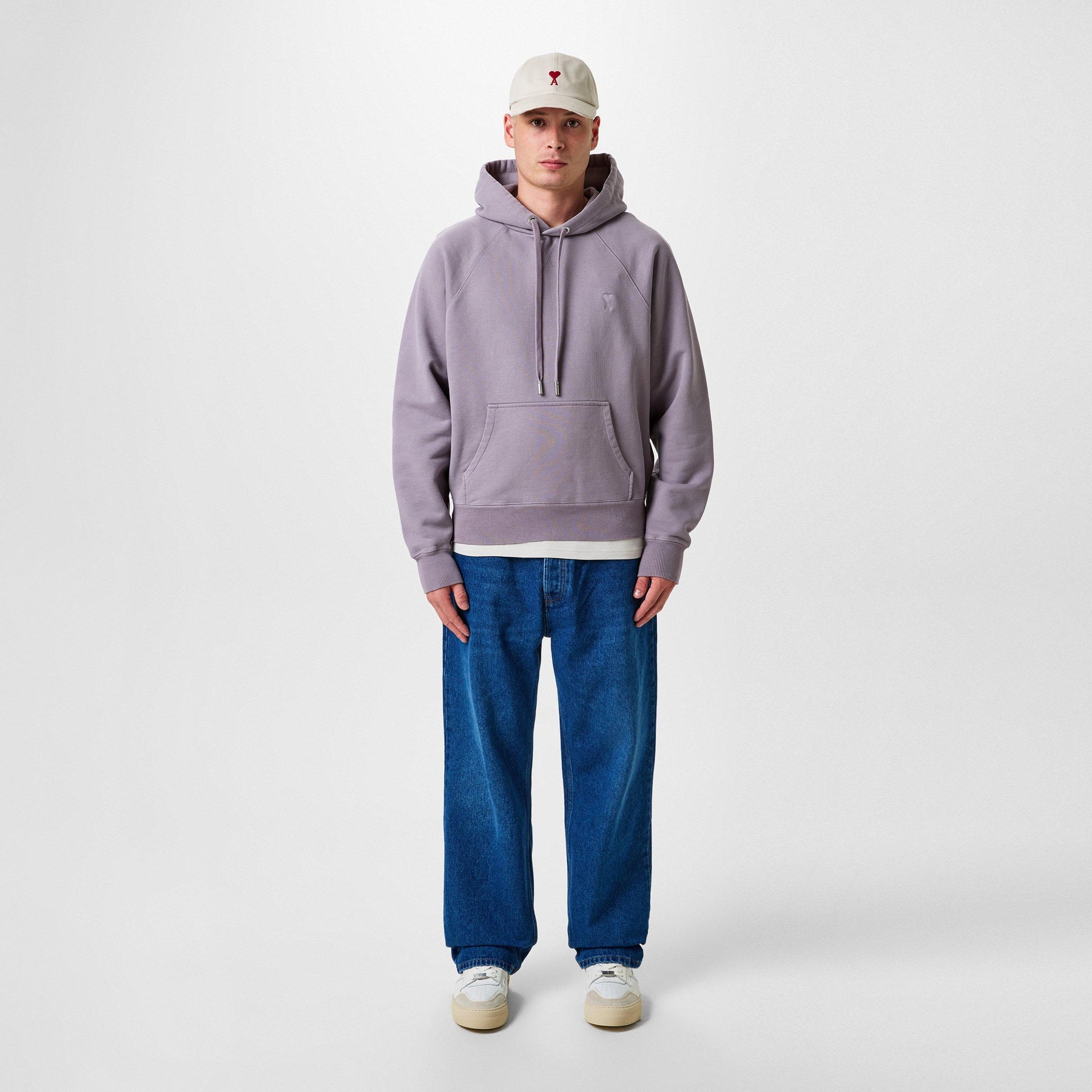 Heart Embroidered Hoodie