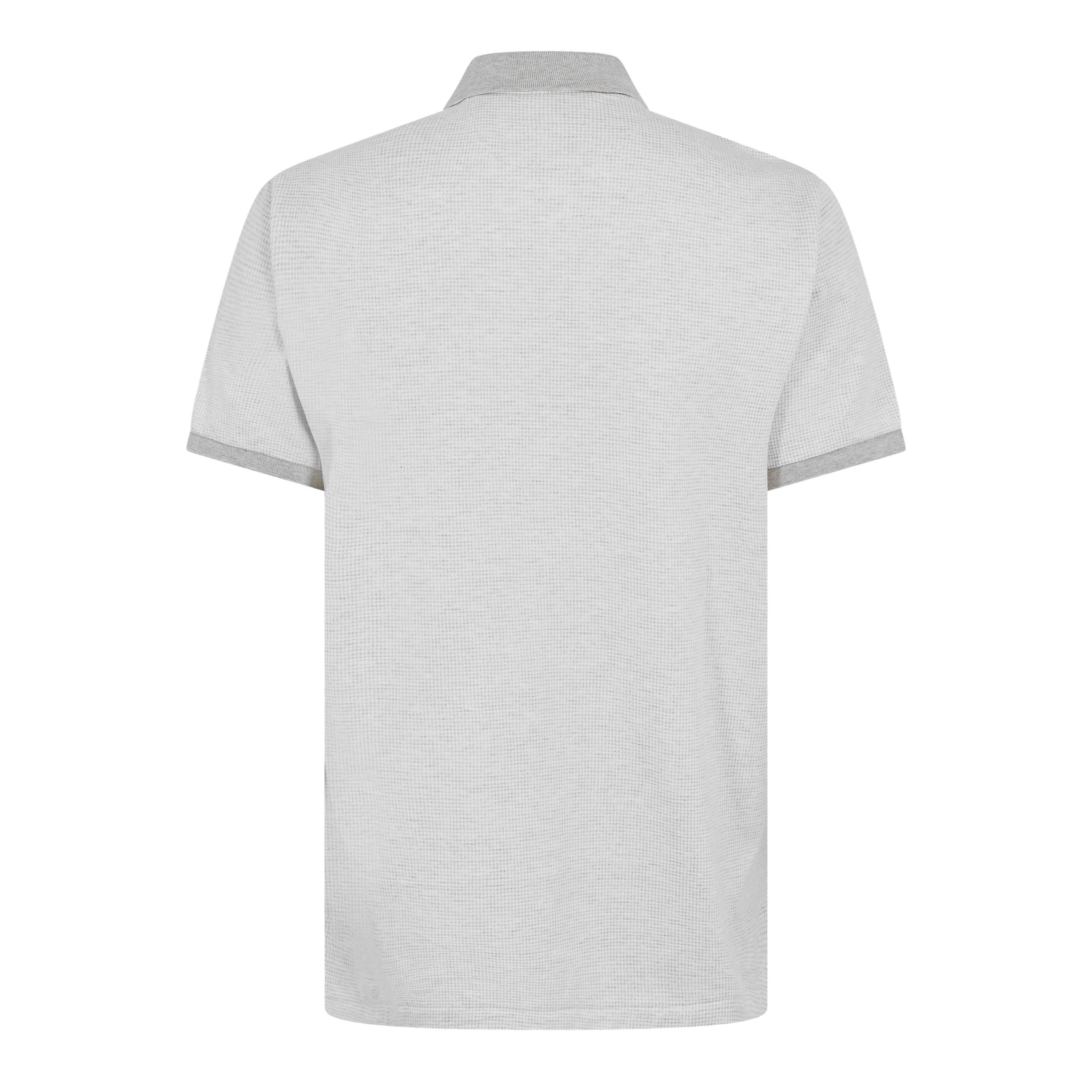 Houndstooth Short-Sleeve Polo Shirt