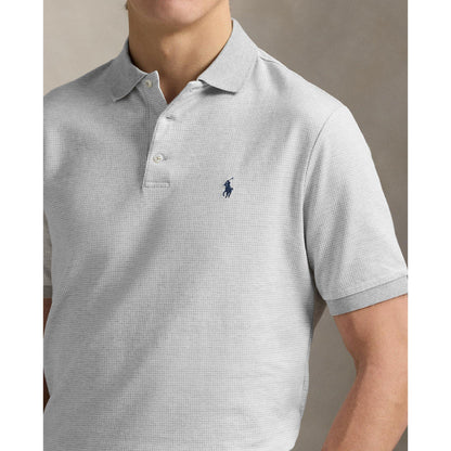 Houndstooth Short-Sleeve Polo Shirt