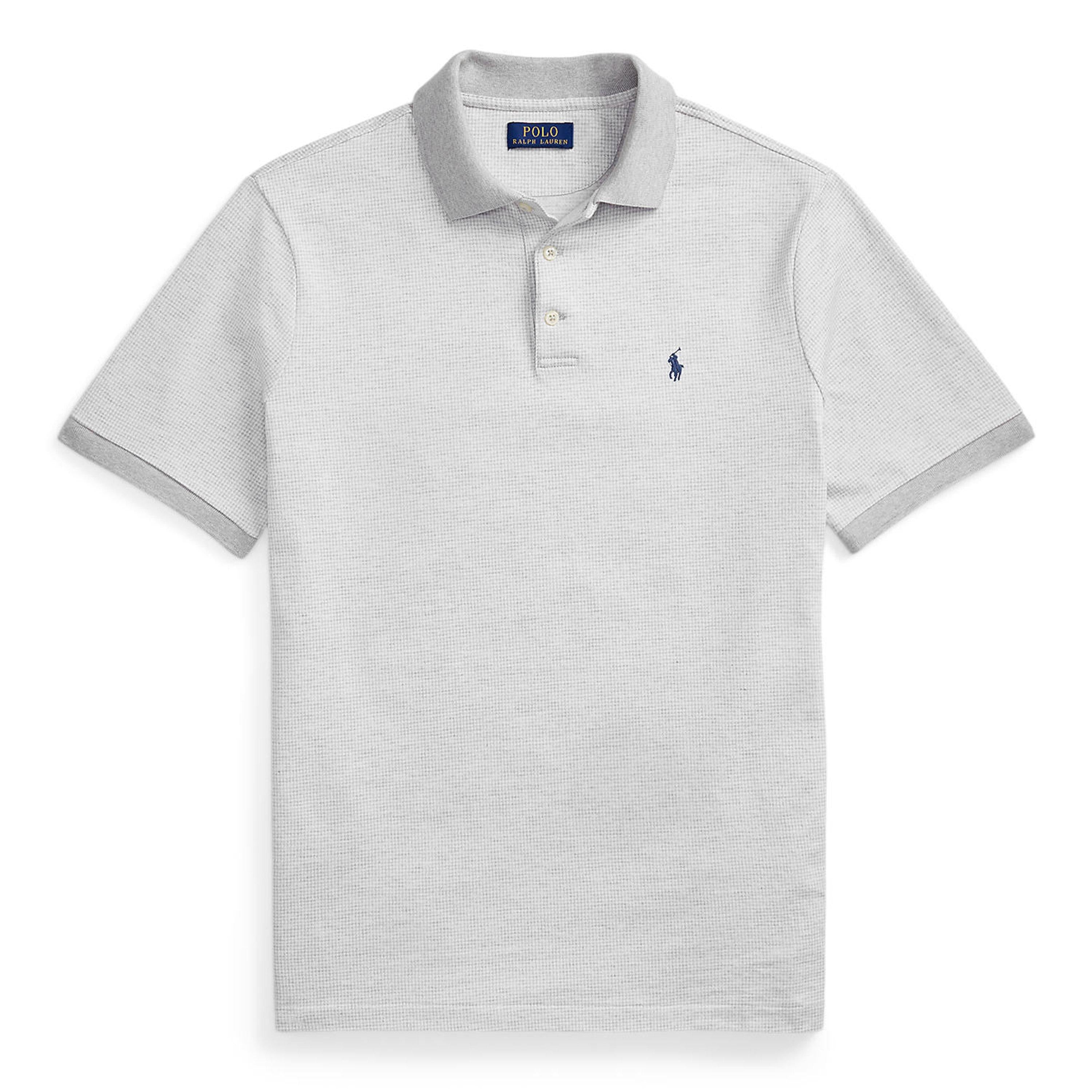 Houndstooth Short-Sleeve Polo Shirt