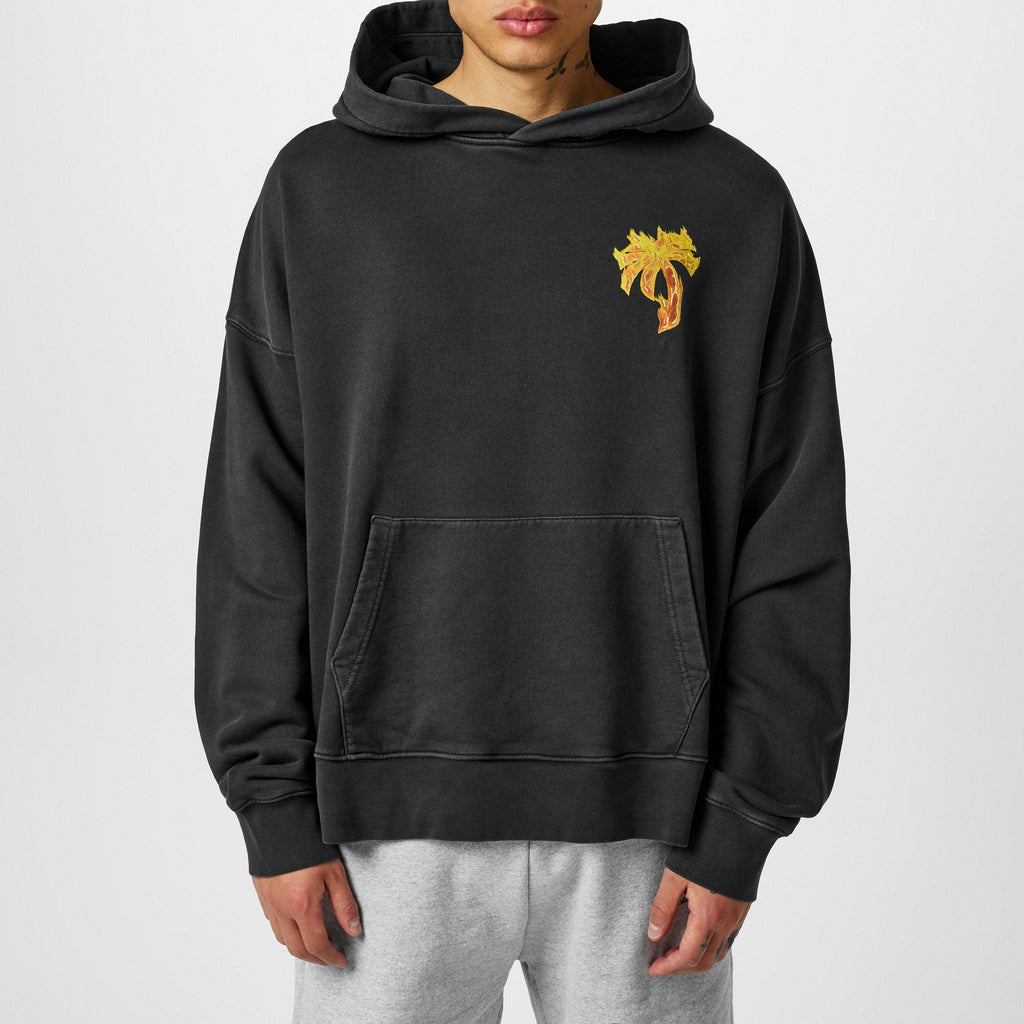 Burning Palm Tree Logo Hoodie