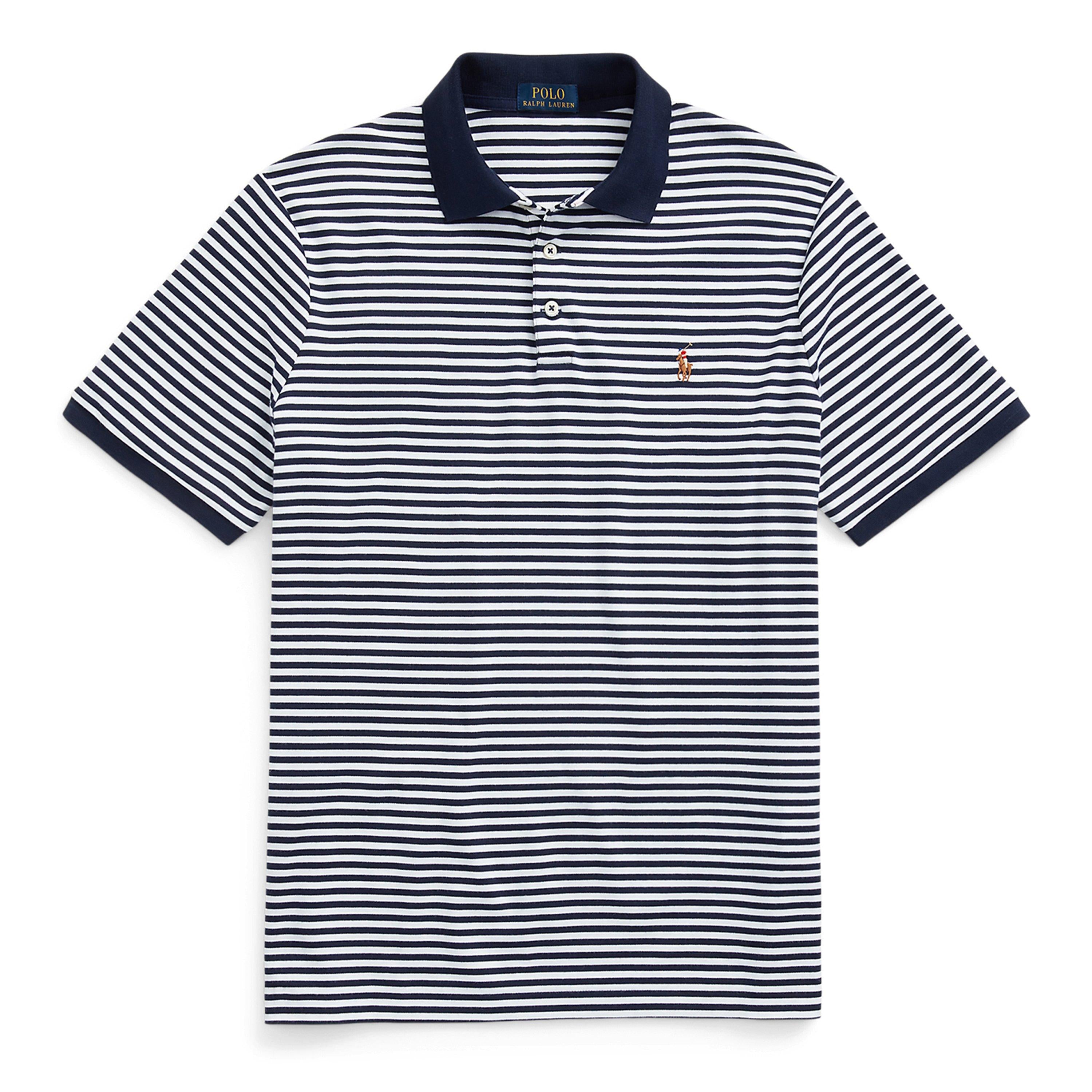 Striped Pima Polo Shirt