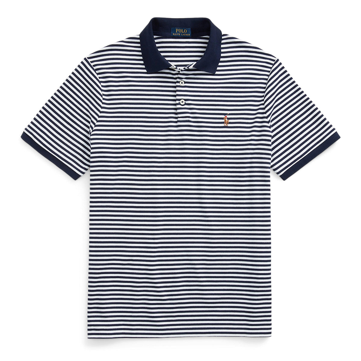 Striped Pima Polo Shirt