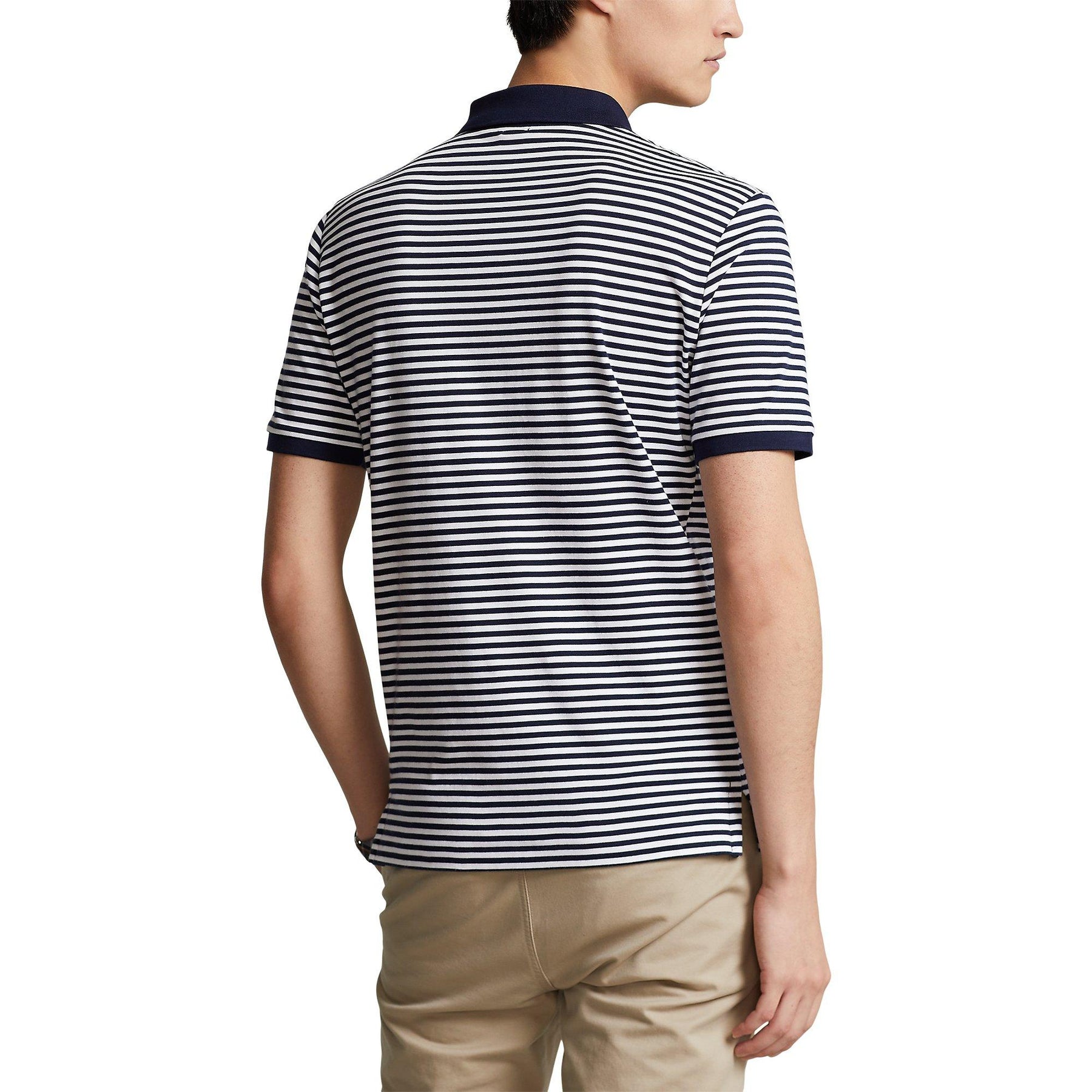 Striped Pima Polo Shirt