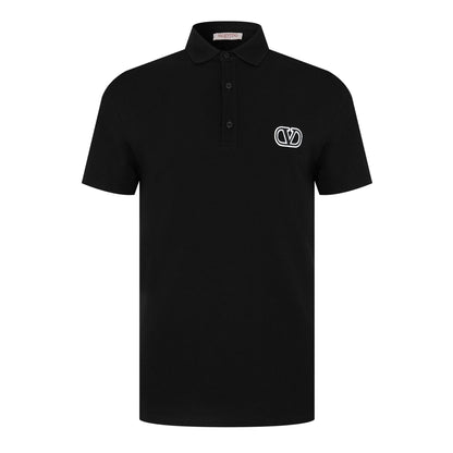 Embroidered V Emblem Polo Shirt