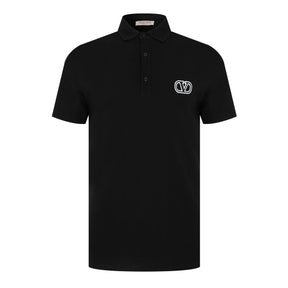 Embroidered V Emblem Polo Shirt