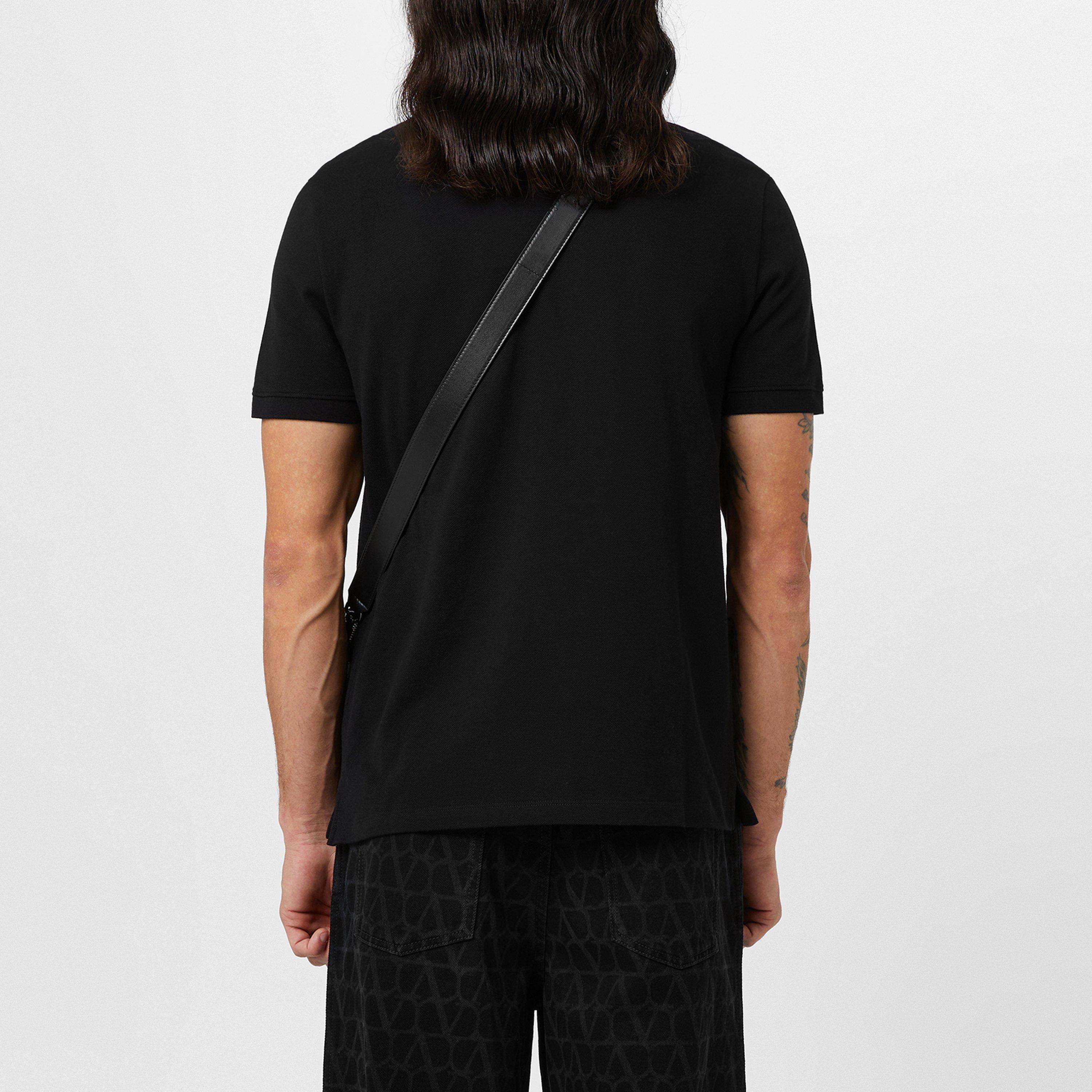 Embroidered V Emblem Polo Shirt