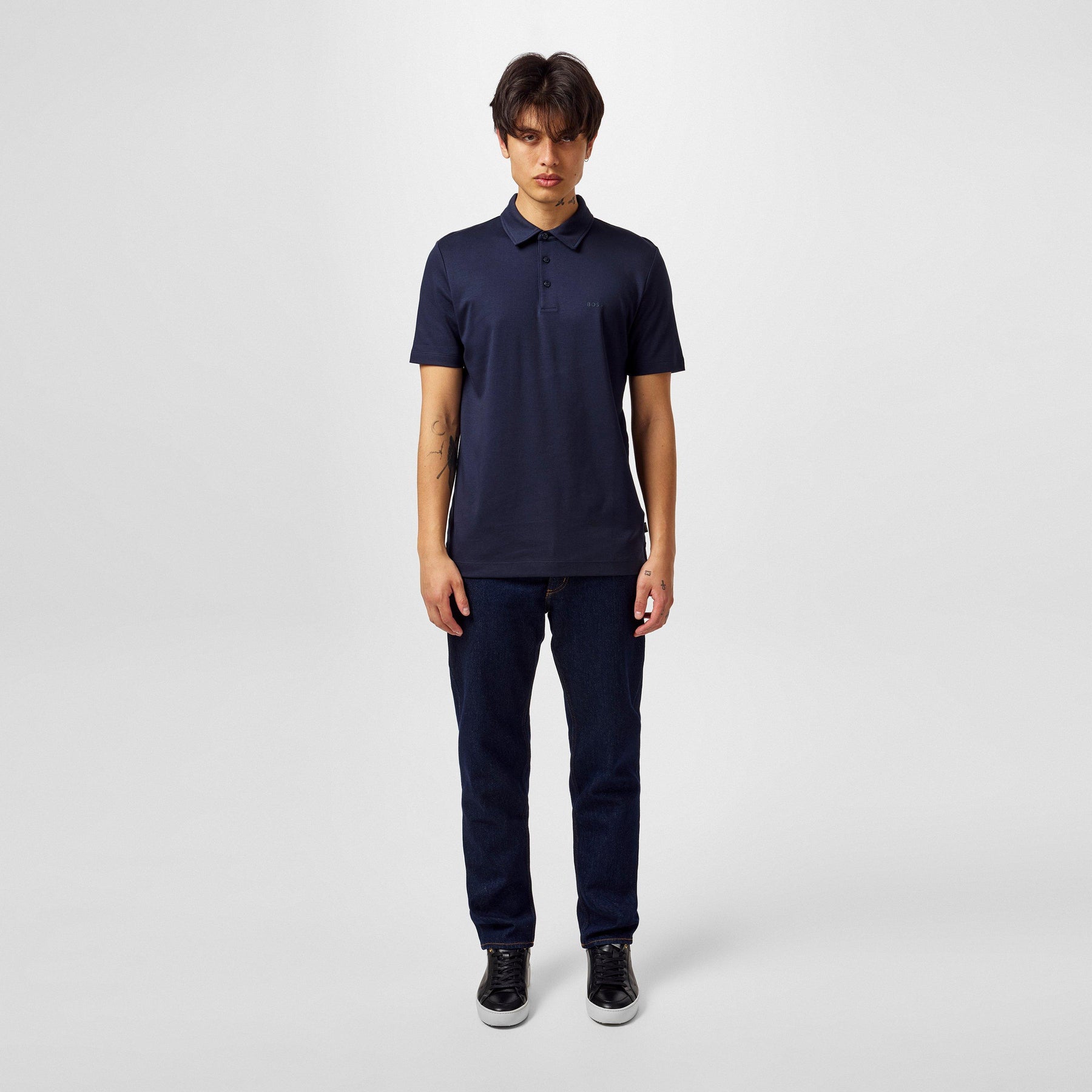 Men's Black Palosh 30 Slim Fit Polo Shirt