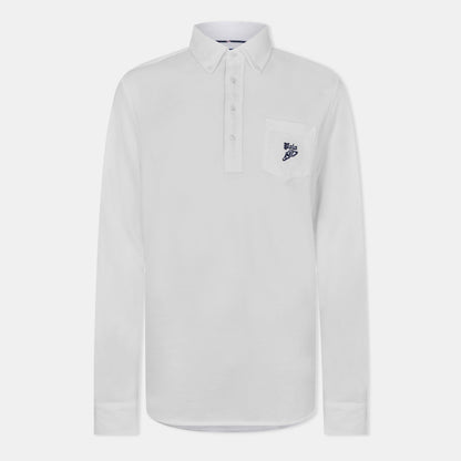 Men's Pocket Long-Sleeve Polo Shirt