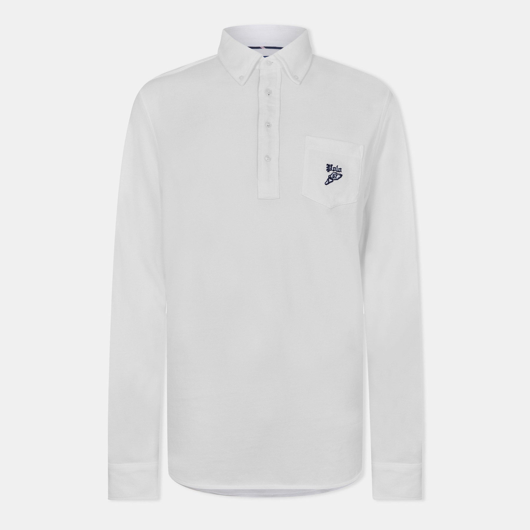 Men's Pocket Long-Sleeve Polo Shirt