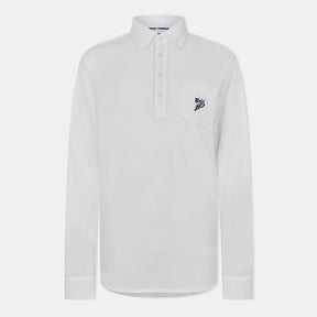 Men's Pocket Long-Sleeve Polo Shirt