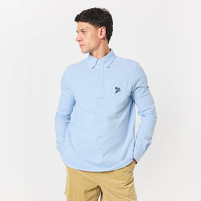 Men's Pocket Long-Sleeve Polo Shirt