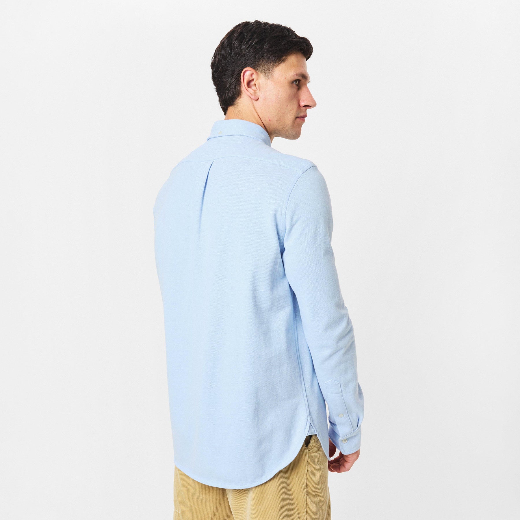 Men's Pocket Long-Sleeve Polo Shirt