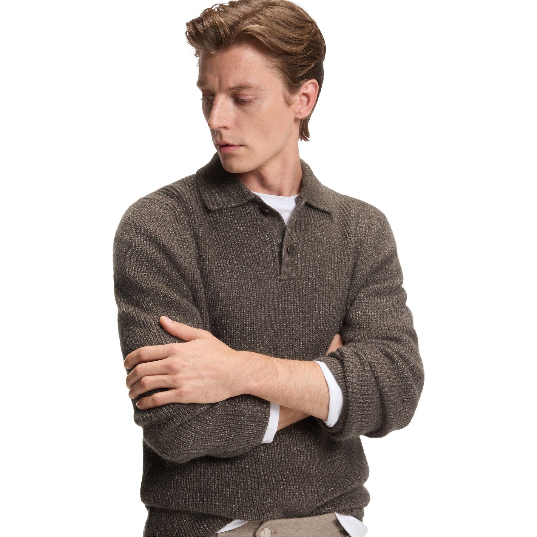 Men's Hacero Double Breasted Design Polo