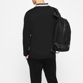 Men's Plisy Long-Sleeve Tipped Collar Polo Shirt