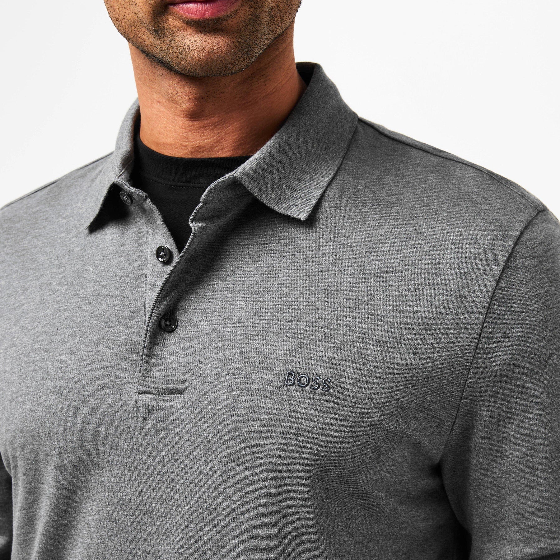 Men's HBB Pado 30 Long-Sleeve Polo Shirt, Iconic Logo Embroidered