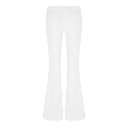 Crepe Bootcut Trousers