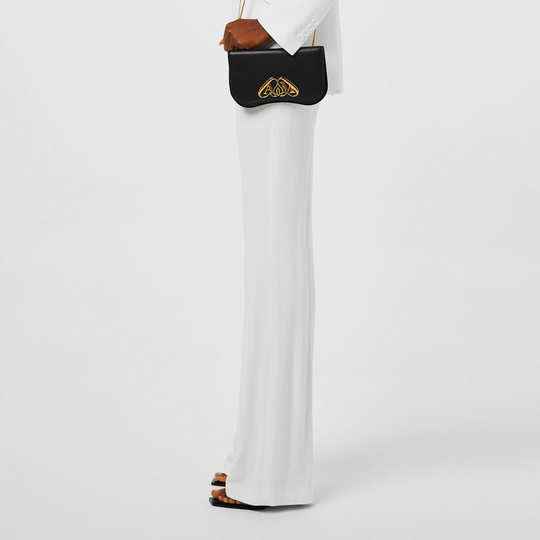 Crepe Bootcut Trousers