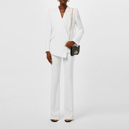 Crepe Bootcut Trousers