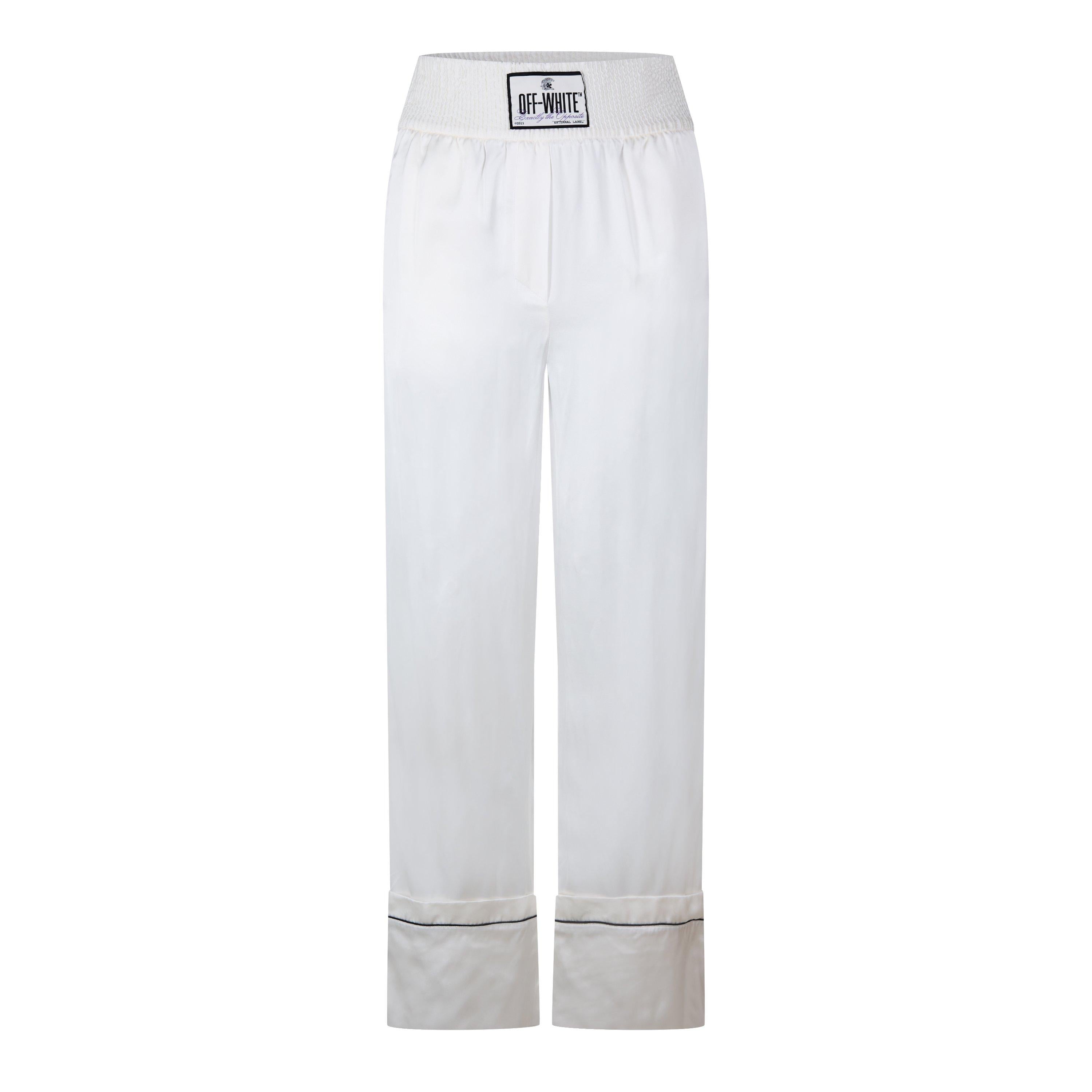 Satin Pyjama Pant, Satin Construction Trousers