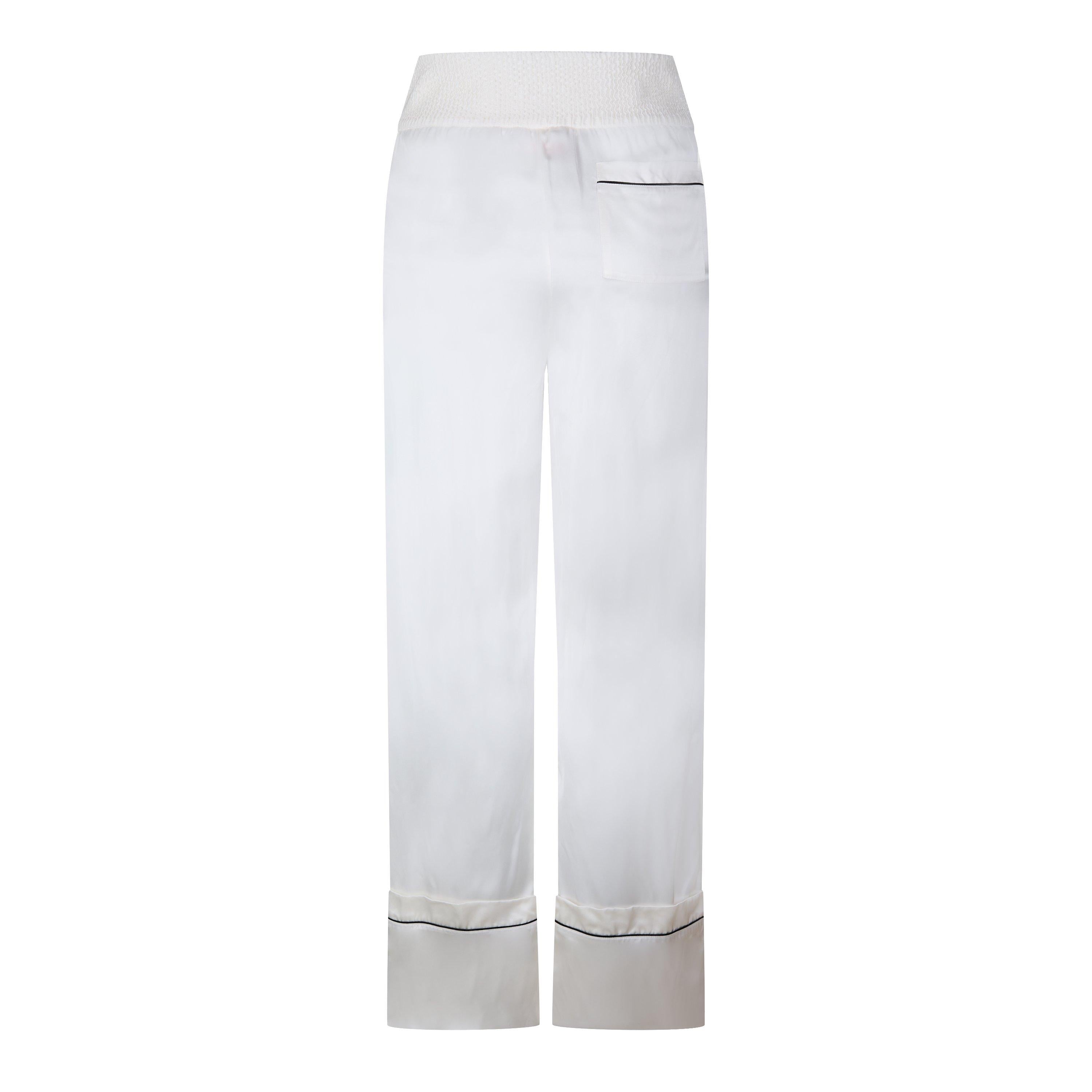 Satin Pyjama Pant, Satin Construction Trousers