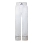 Women's Satin Pyjama Pant, Satin Construction Trousers