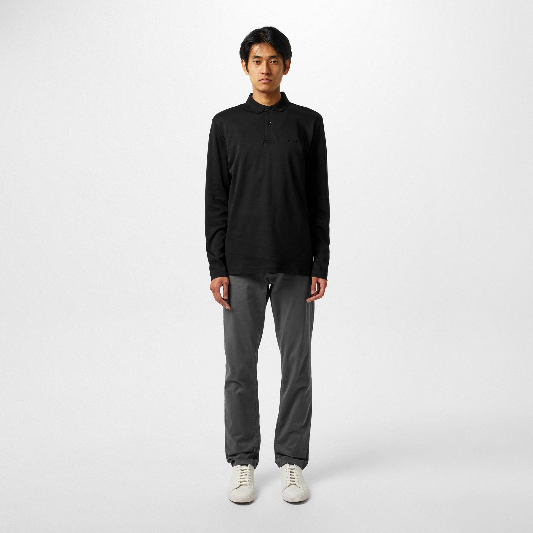 Men's Pirol Long-Sleeve Polo Shirt, Timeless Design