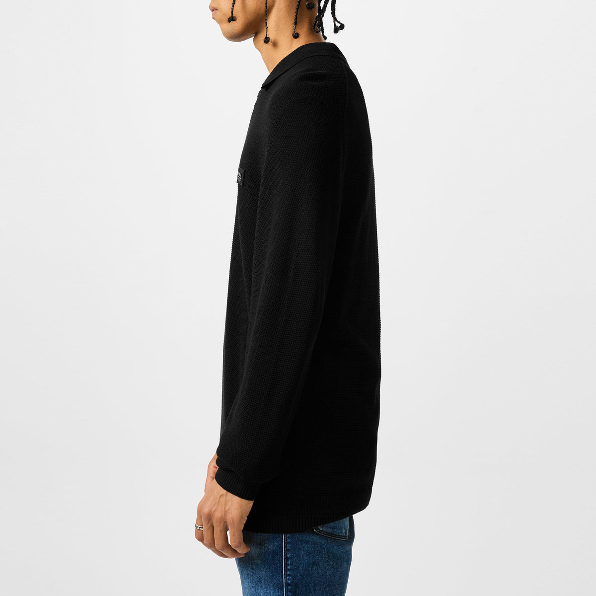 Sastor Zip-Neck Polo Sweater