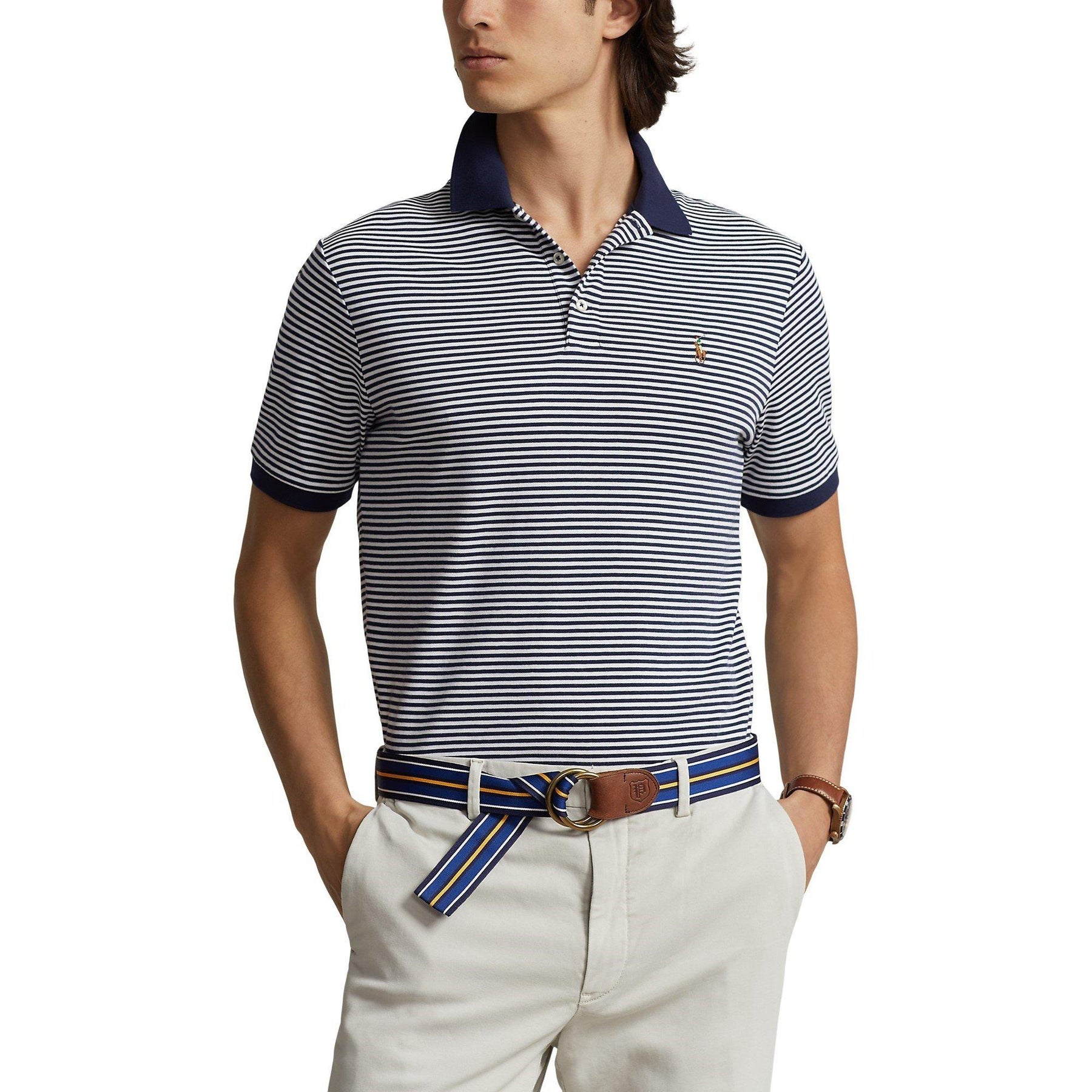 Striped Slim Fit Polo Shirt