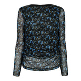 Women's Enizo Blouse, Elegant Floral Design