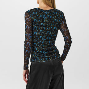 Women's Enizo Blouse, Elegant Floral Design