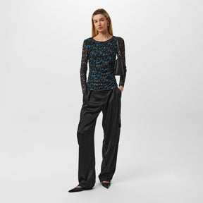 Women's Enizo Blouse, Elegant Floral Design