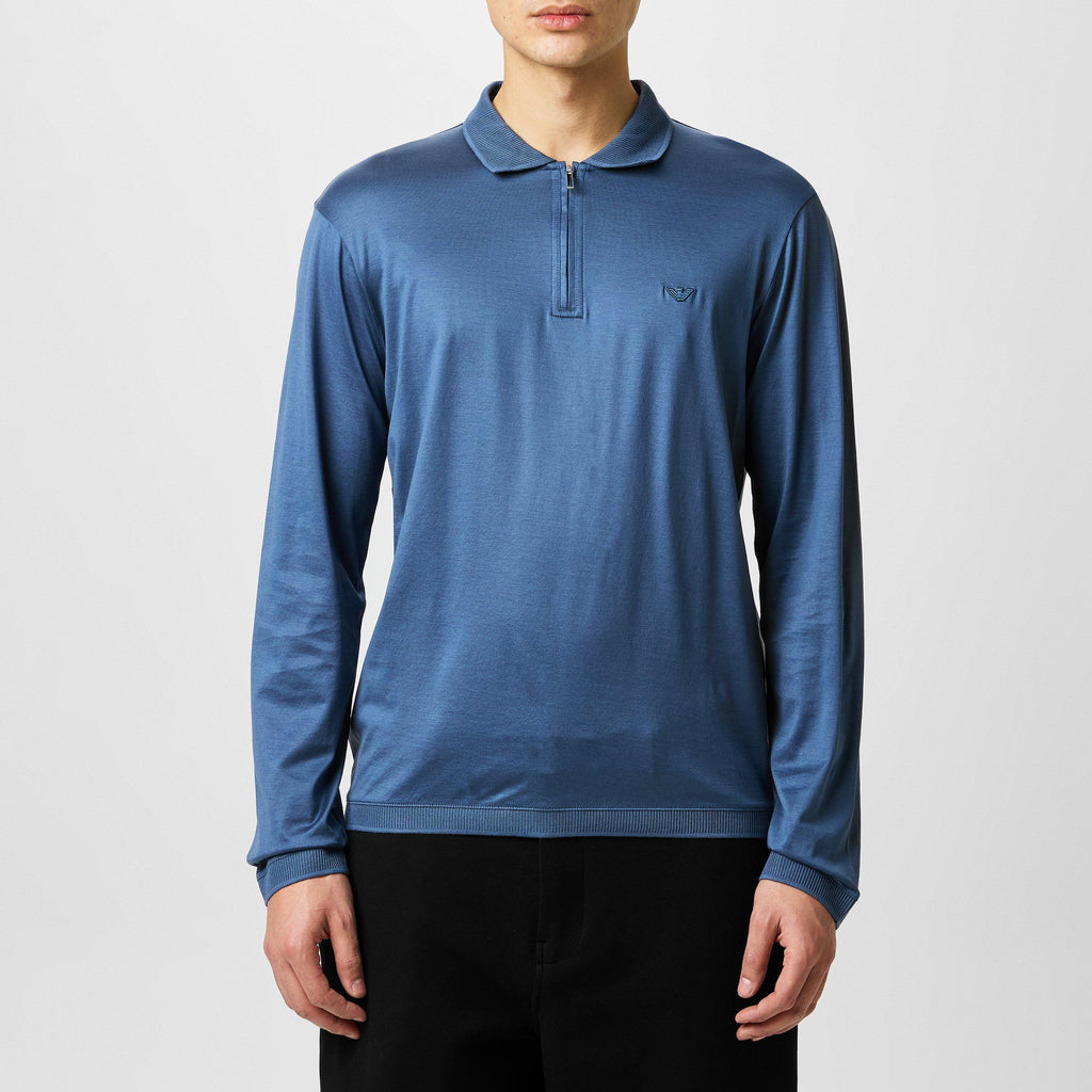 Mercerised Long Sleeve Polo Shirt