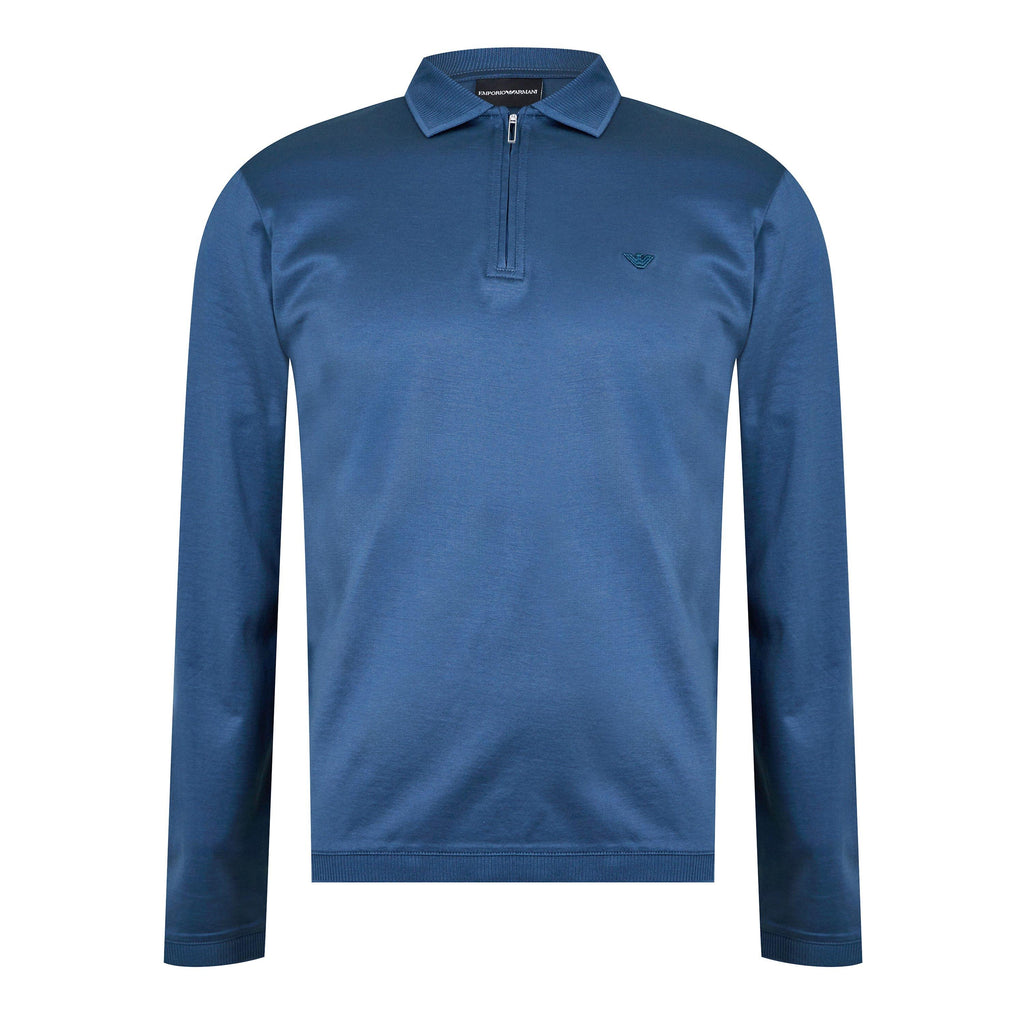 Mercerised Long Sleeve Polo Shirt