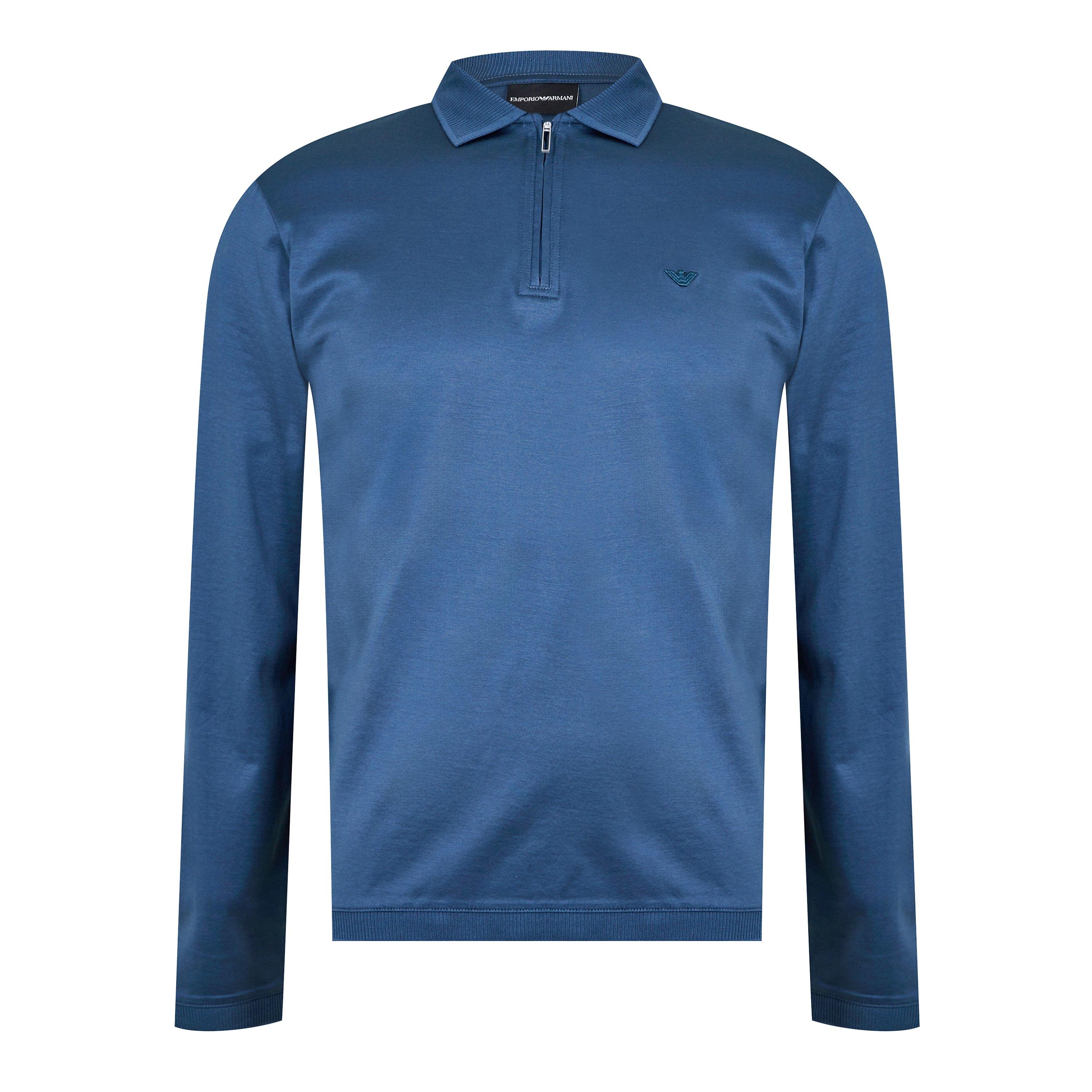Mercerised Long Sleeve Polo Shirt
