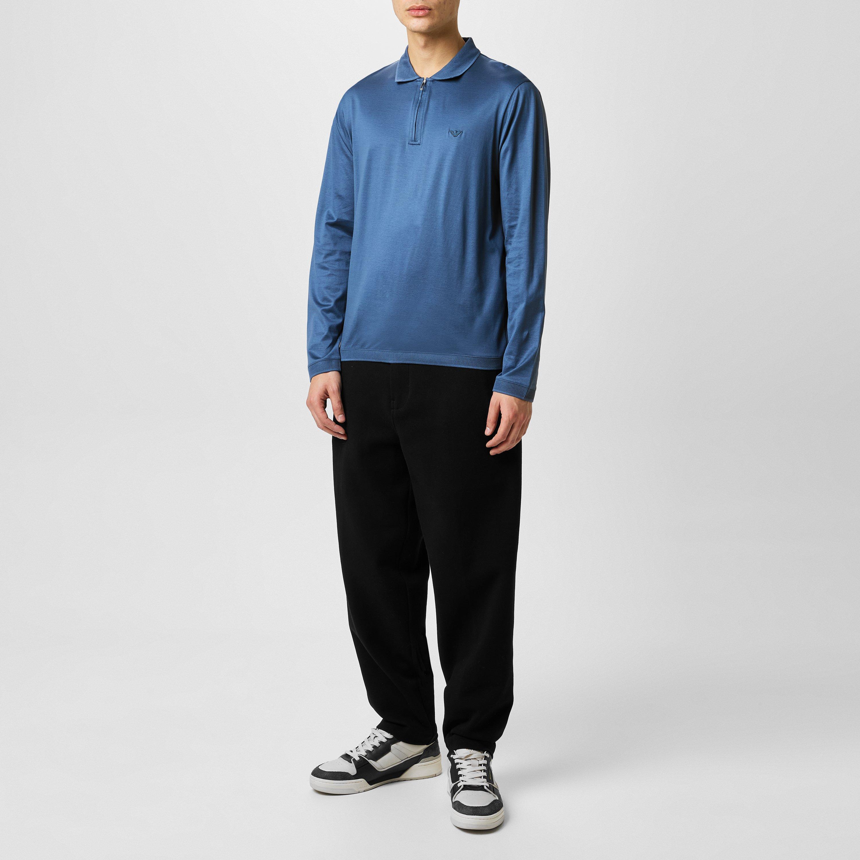 Mercerised Long Sleeve Polo Shirt