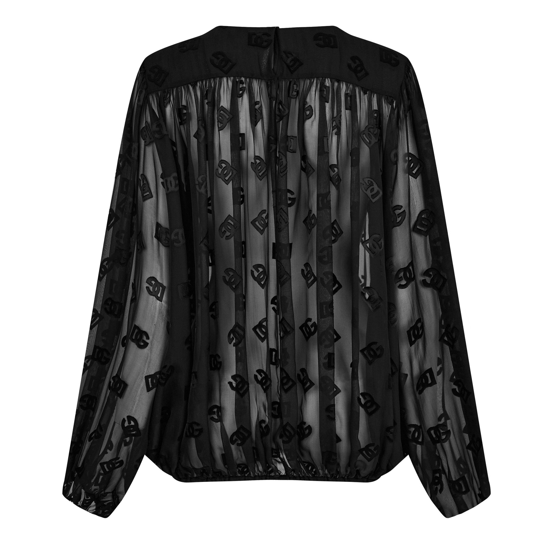 Allover Logo Devore Blouse