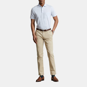 Cotton Linen Short Sleeve Polo Shirt