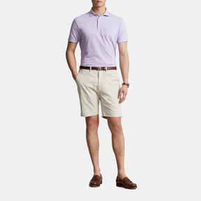 Cotton Linen Short Sleeve Polo Shirt